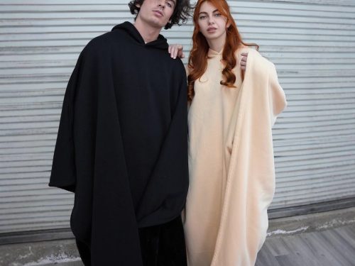 Woolen Loose Cape Tops For Men And Women