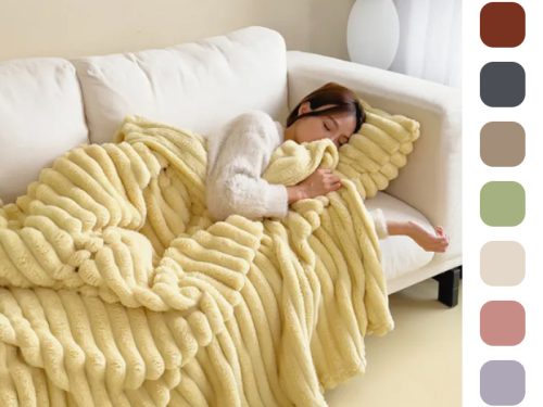 Faux Fur Blanket - Heavy Weight, Extra Soft Blanket - Machine Washable